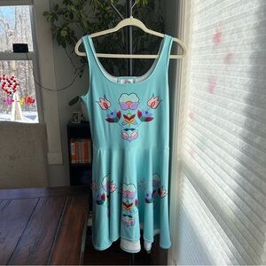 Woman’s Choke Cherry Creek Floral Blue Dress